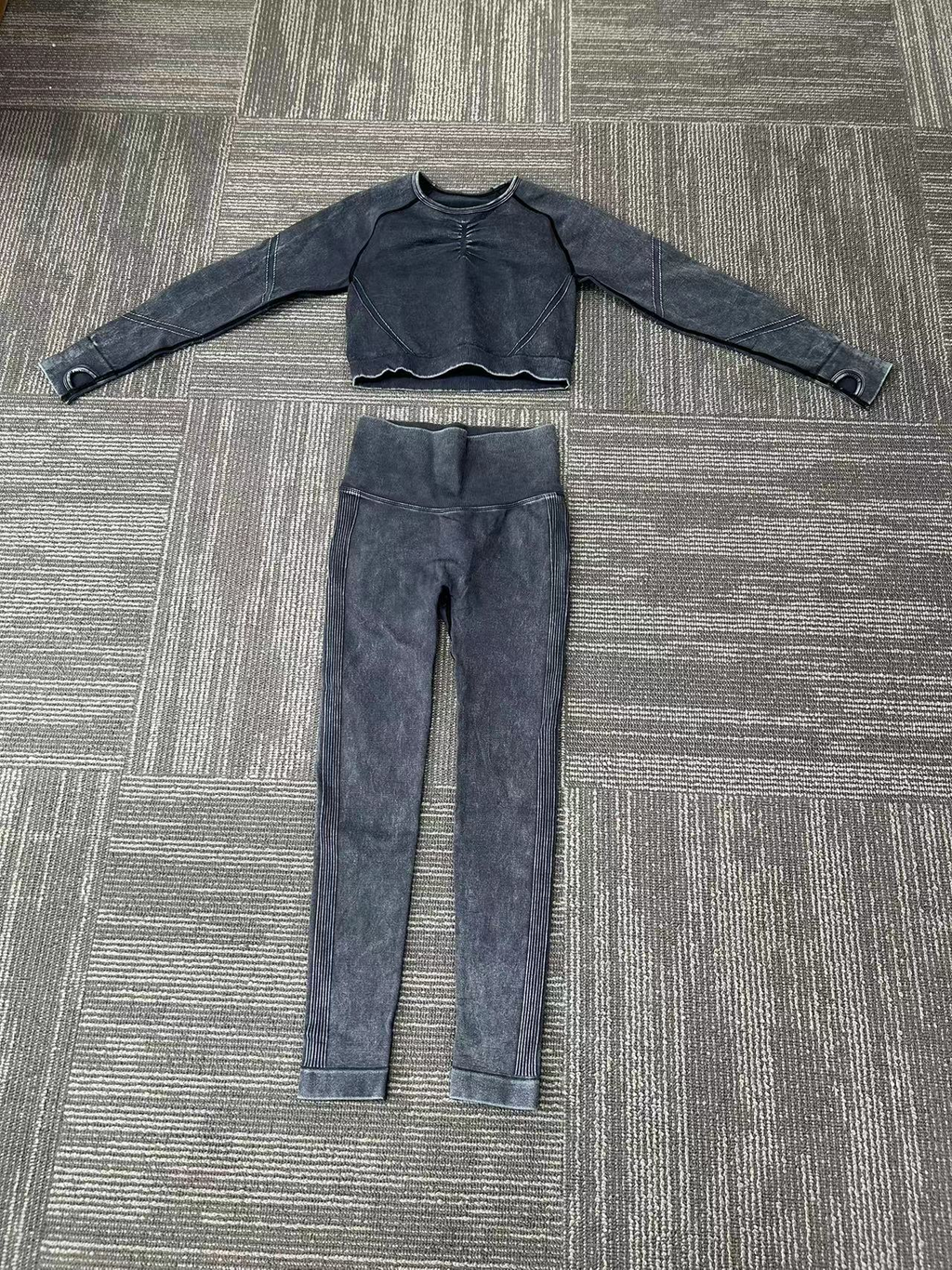 Washable black sportswear set