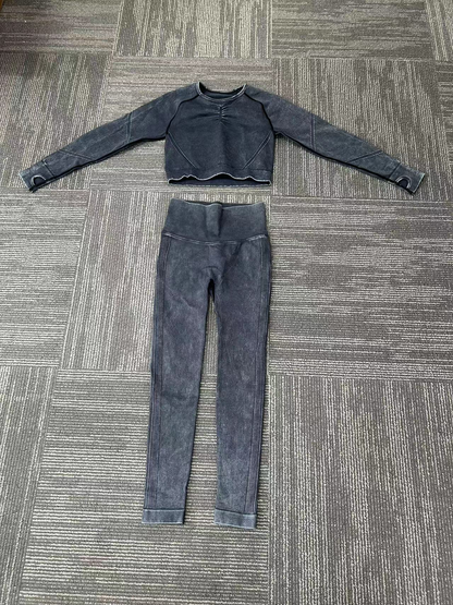 Washable black sportswear set