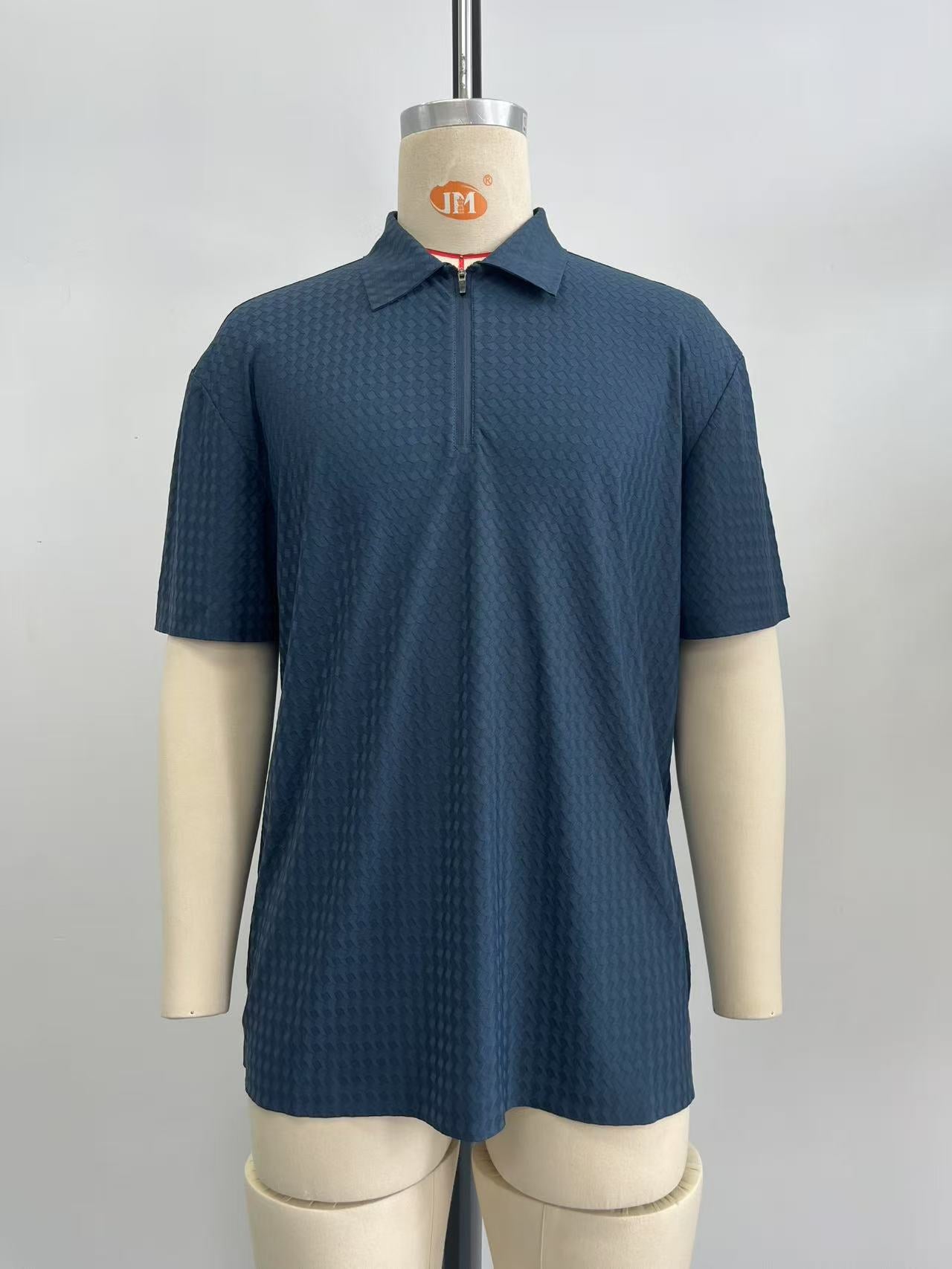 Men's POLO fabric with jacquard pattern