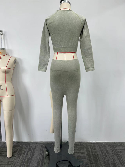 Green yoga set