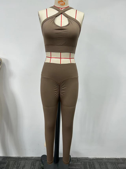 Brown yoga set