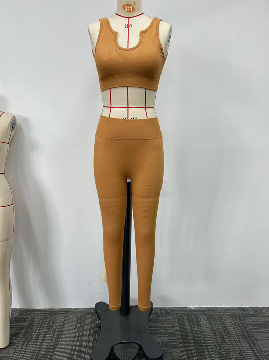 Orange Yoga Set