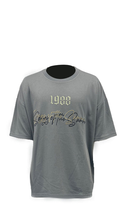 Laser-engraved T-shirt, with thick printing and embroidery