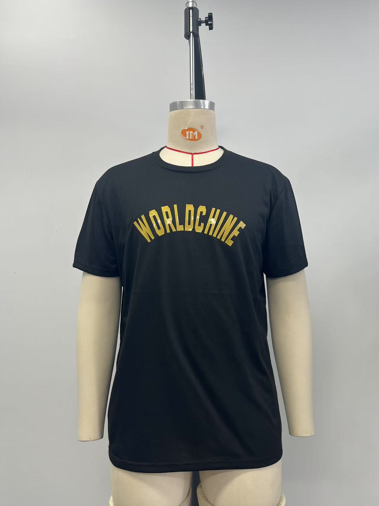 MEN black tshirt with silicone print