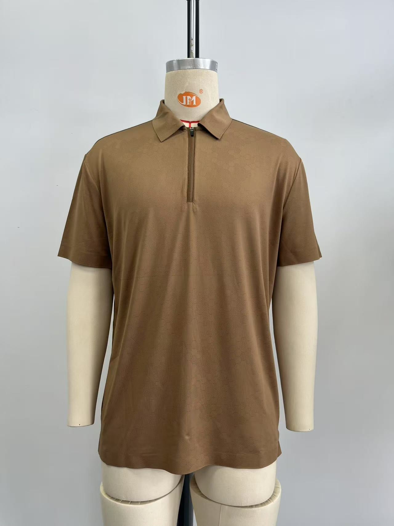 Men's jacquard polo shirt