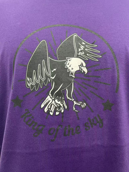 Purple tshirt with eafle print