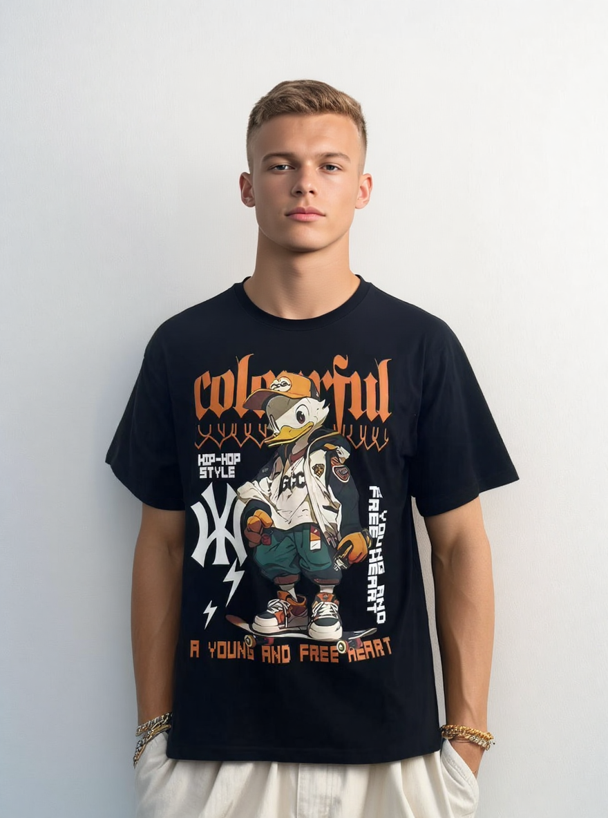 Men's T-shirt is crafted from high-quality organic cotton