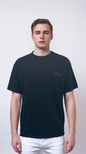 Men's t-shirt features a unique and stylish puff print