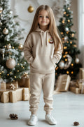 Christmas-themed set features a stylish sweatshirt and pant