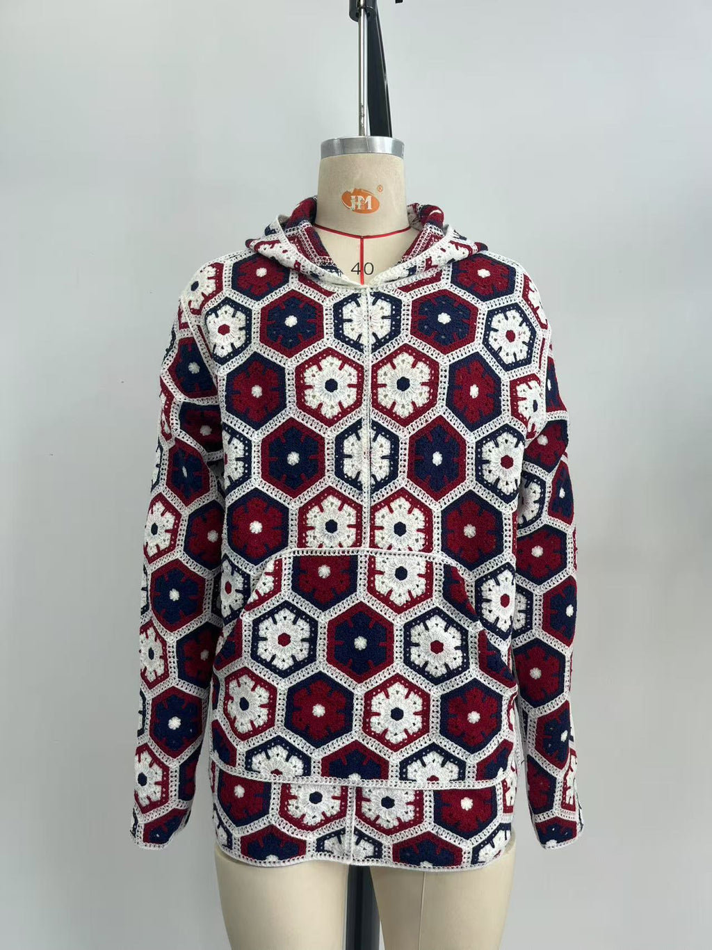 Crochet Men  hoodie