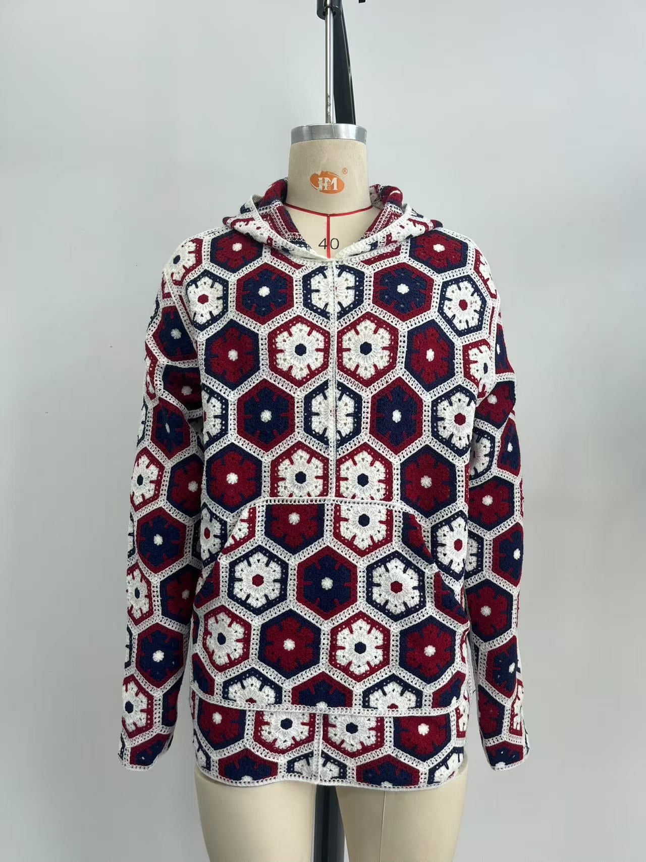 Crochet Men  hoodie