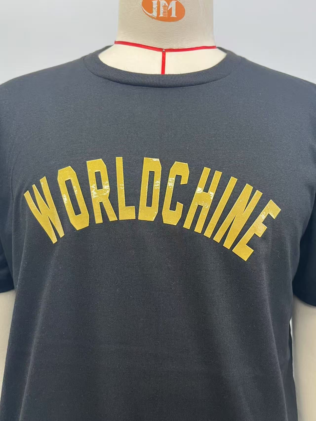 MEN black tshirt with silicone print