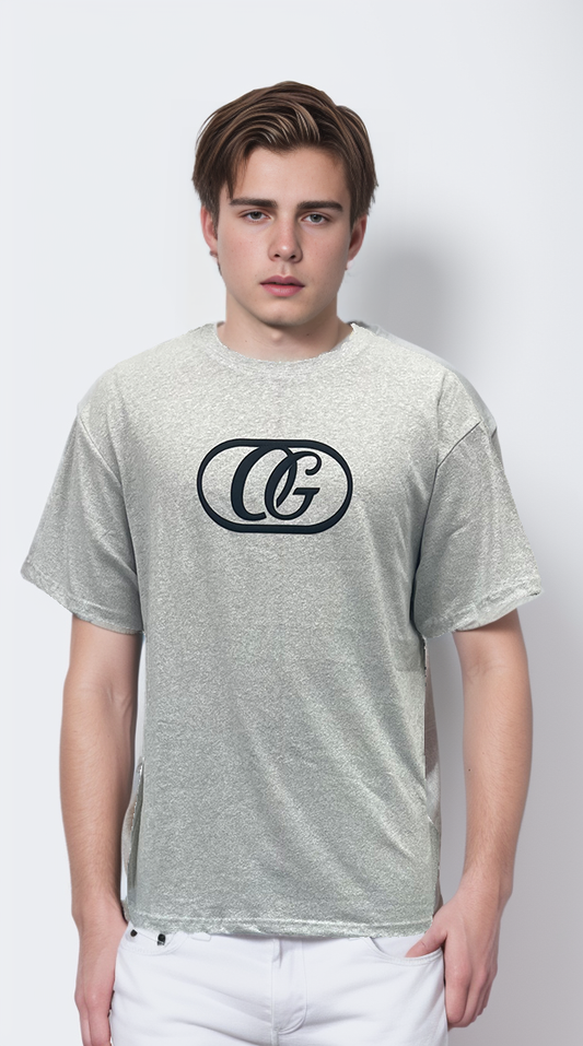 Light grey printed t-shirt