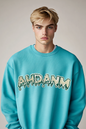 Men's embroidered bead toothbrush sweatshirt