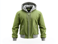 Men green bomber jacket