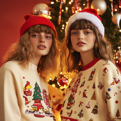 Christmas print  sweatshirts