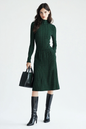 Green plaid maxi skirt