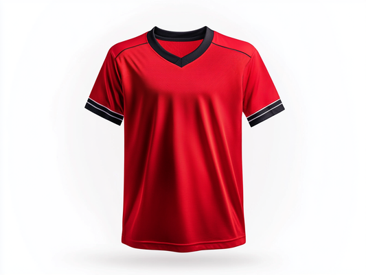 Red Contrast Men's Sports jersey