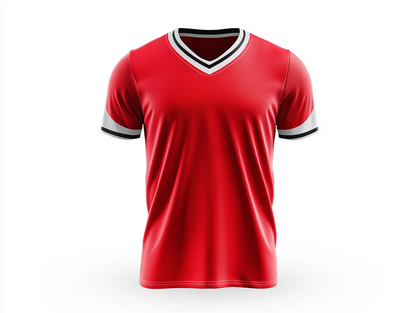 Red Contrast Men's Sports jersey