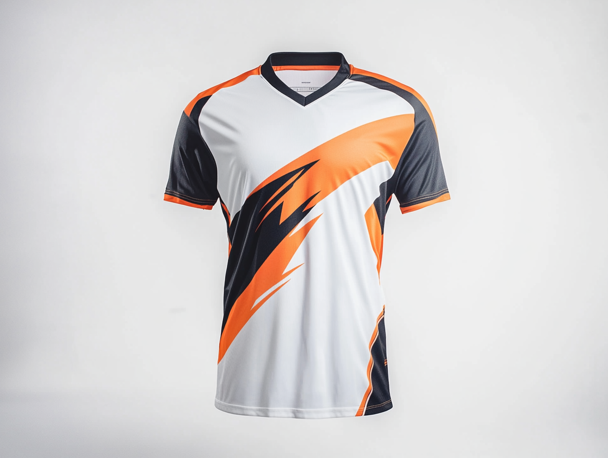 Orange sports jersey