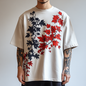 Maple leaf print T-shirt